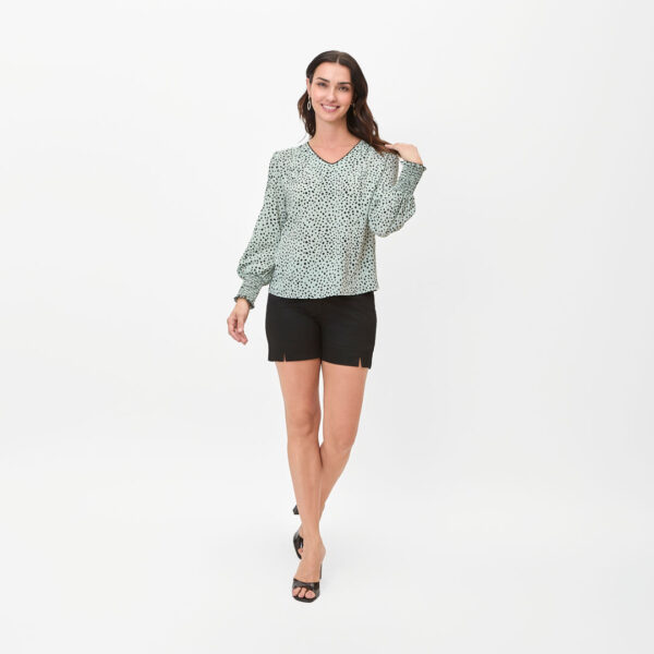 Blusa de lunares verdes