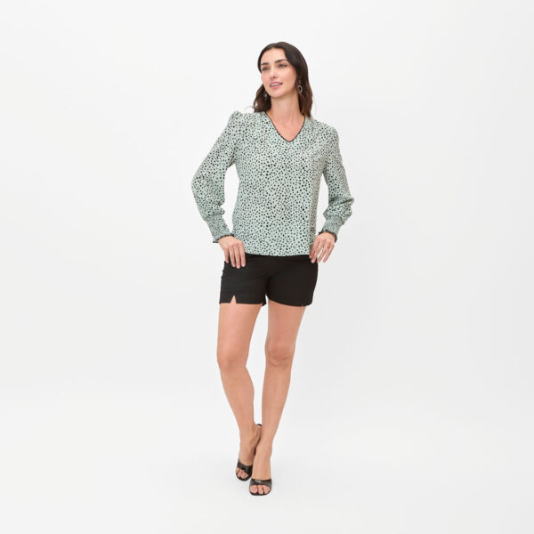 Blusa de lunares verdes - Imagen 2