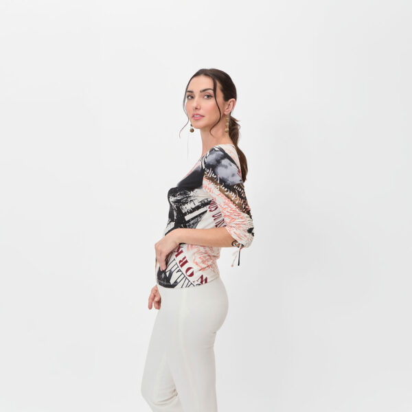Blusa licra estampada - Imagen 3