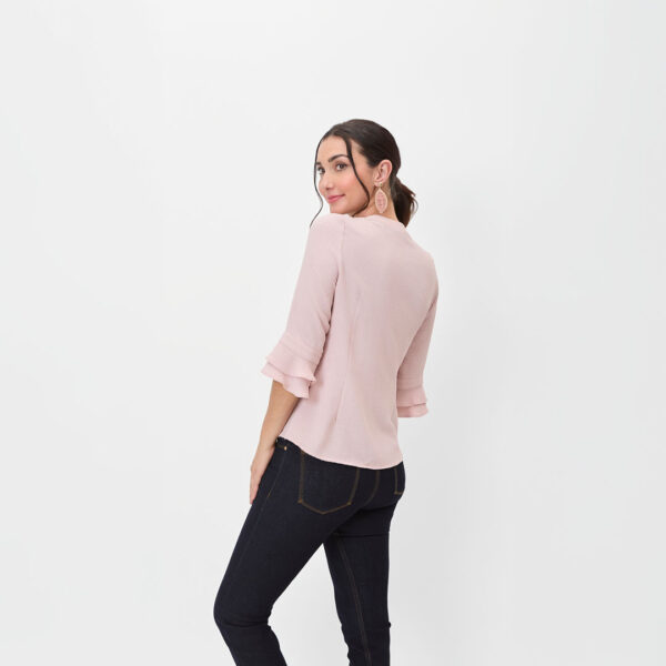 Blusa con mangas volantes - Imagen 2