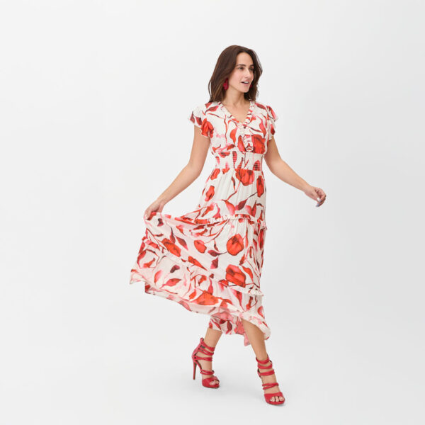 Vestido largo floral
