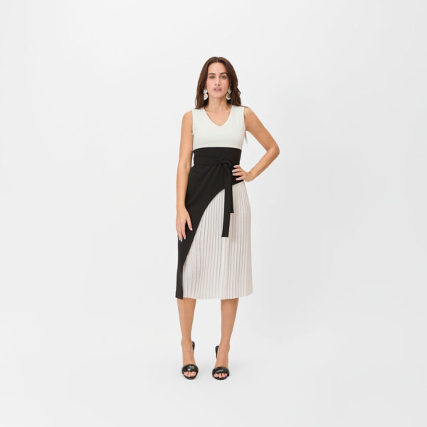 Vestido blanco con negro