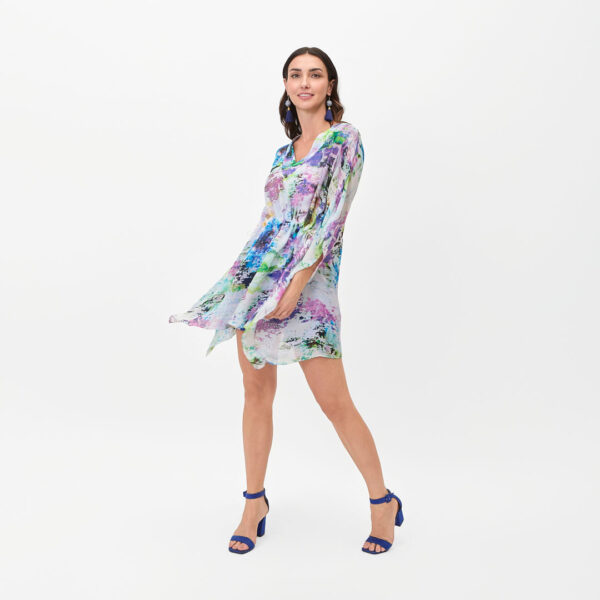 Vestido estilo túnica de flores