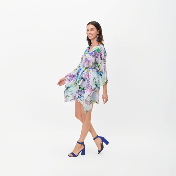 Vestido estilo túnica de flores - Imagen 2