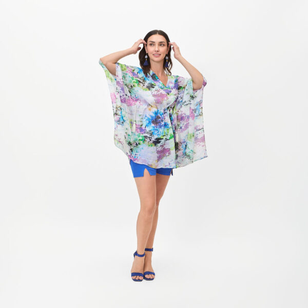 Vestido estilo túnica de flores - Imagen 3