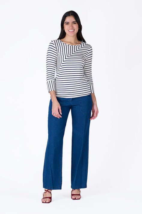 Blusa estampado de rayas
