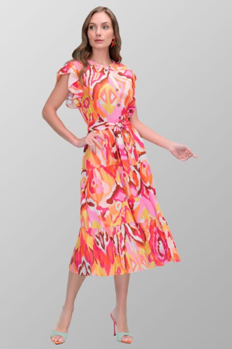 Vestido multicolor largo