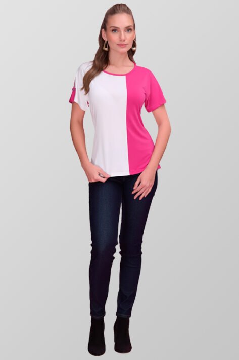 Blusa bloques de color