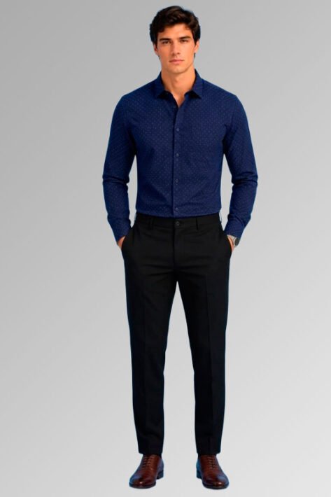 Camisa estampada de caballero
