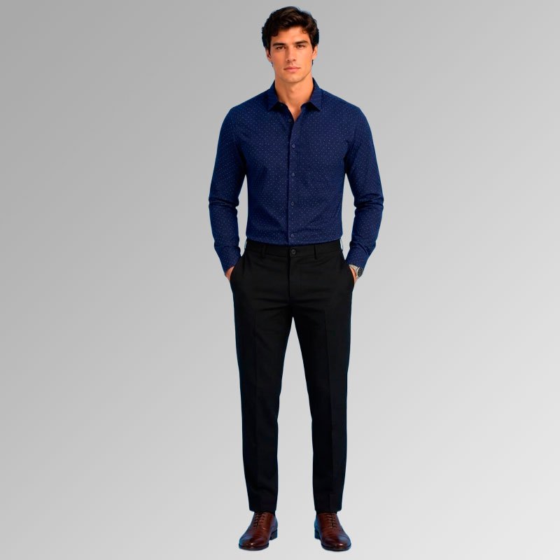 Camisa estampada de caballero