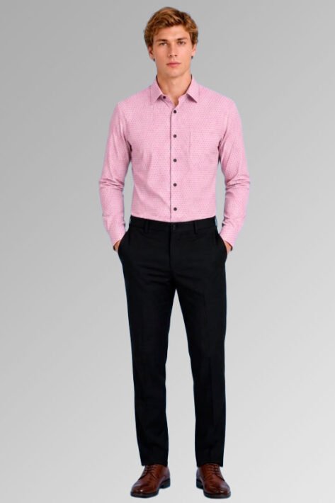 Camisa estampada caballero