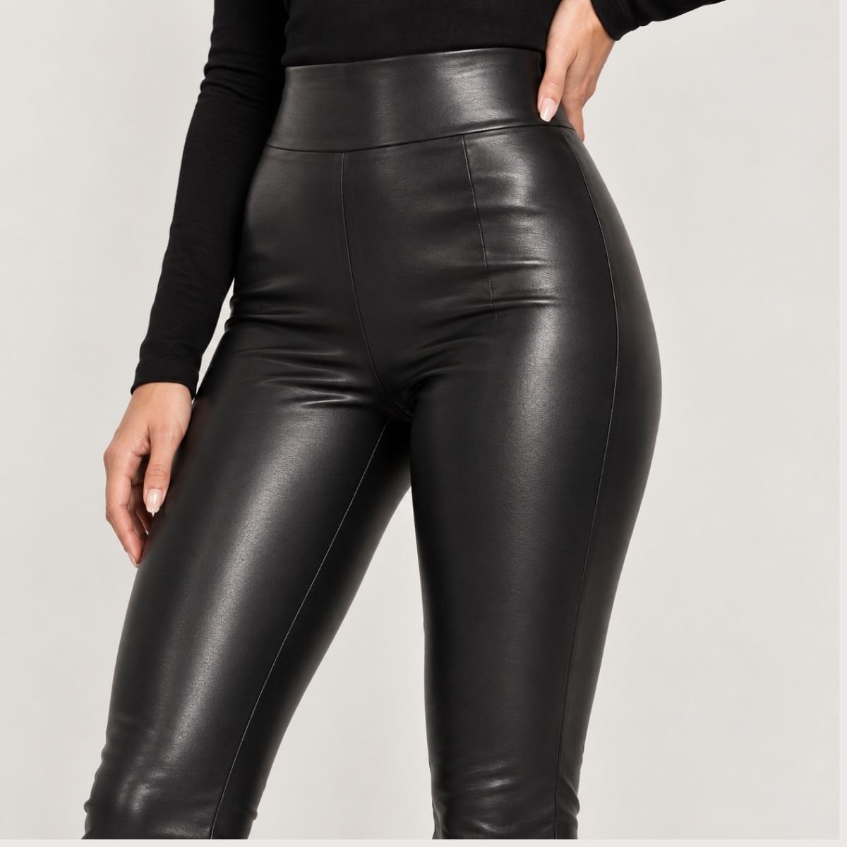 Legging efecto piel de cintura alta - Imagen 2