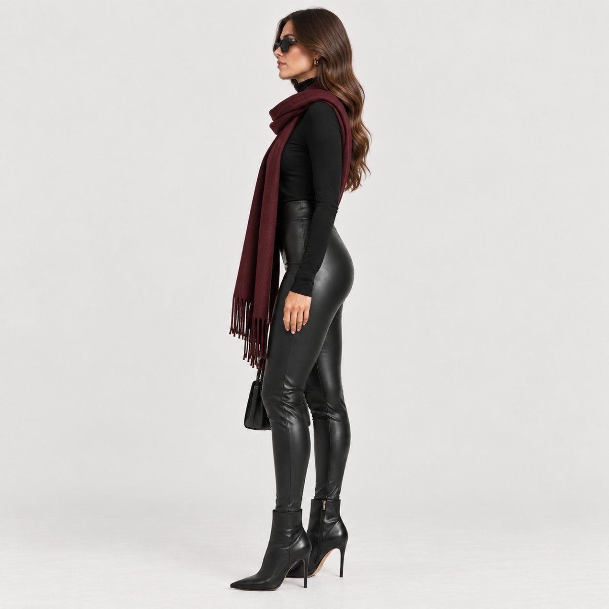 Legging efecto piel de cintura alta - Imagen 3