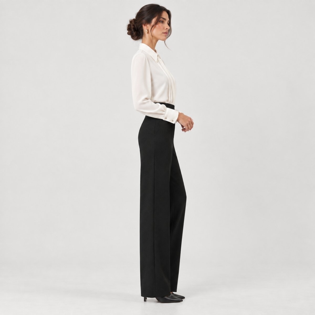 PANTALÓN NEGRO DE PIERNA AMPLIA - Imagen 3