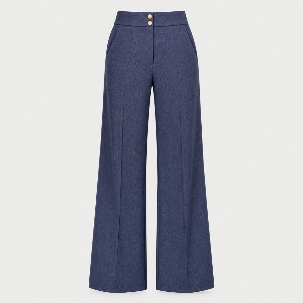 PANTALÓN AZUL DE PIERNA AMPLIA - Imagen 5