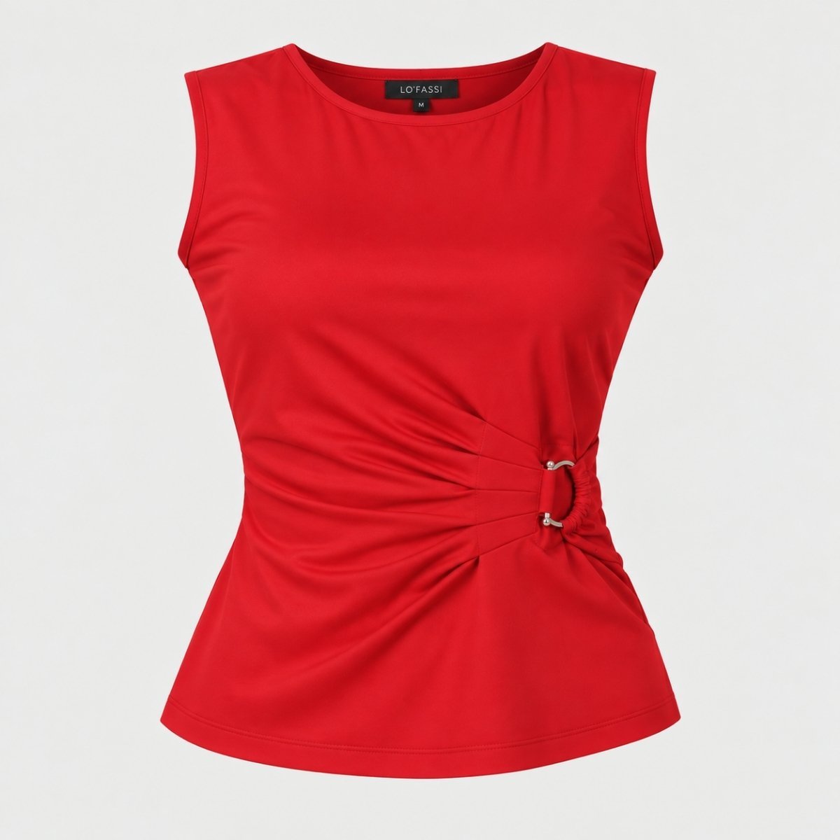 BLUSA ROJA CON DETALLE FRUNCIDO - Imagen 5