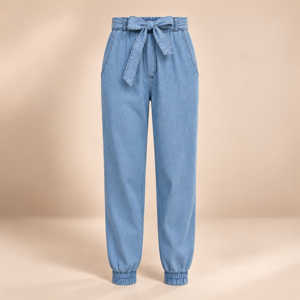 Pantalón infantil con cinturón de lazo - Imagen 5