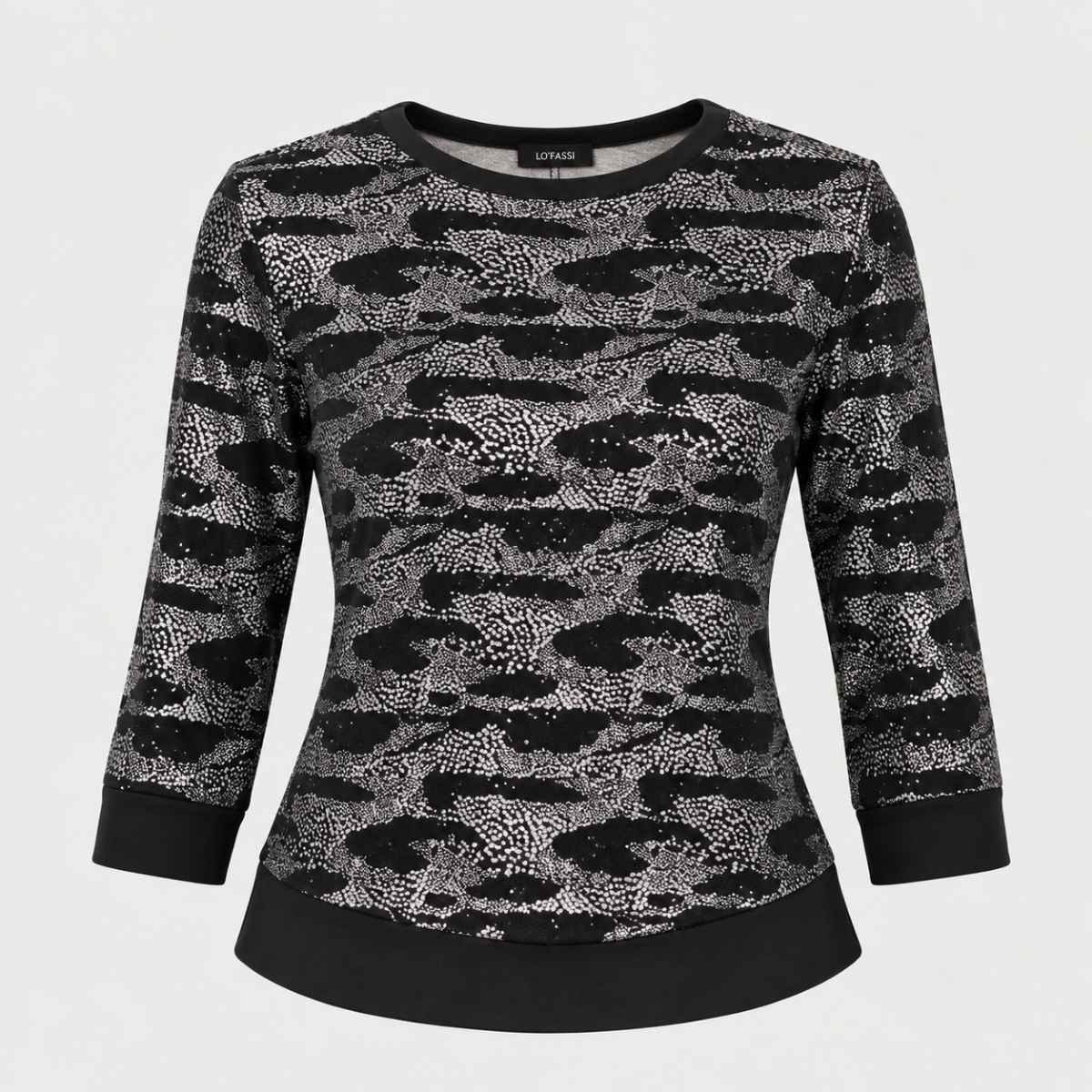 Blusa estampada con acabado brillante - Imagen 5