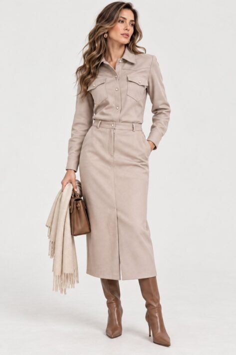 FALDA MIDI ELEGANTE