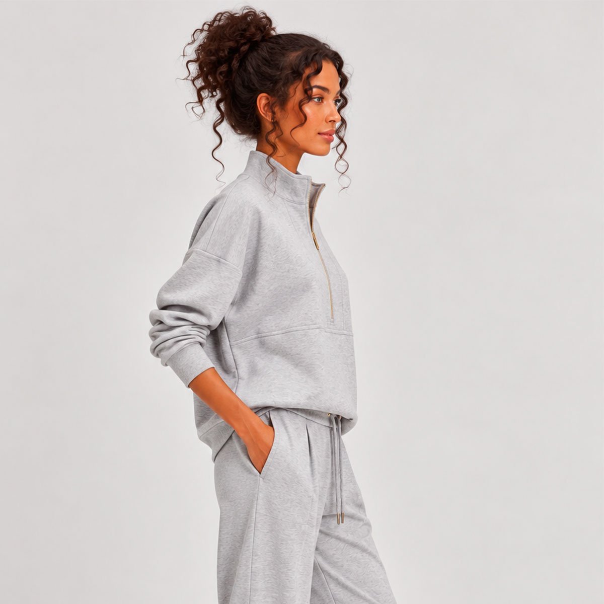 Sudadera gris | elegancia en cada momento - Imagen 2