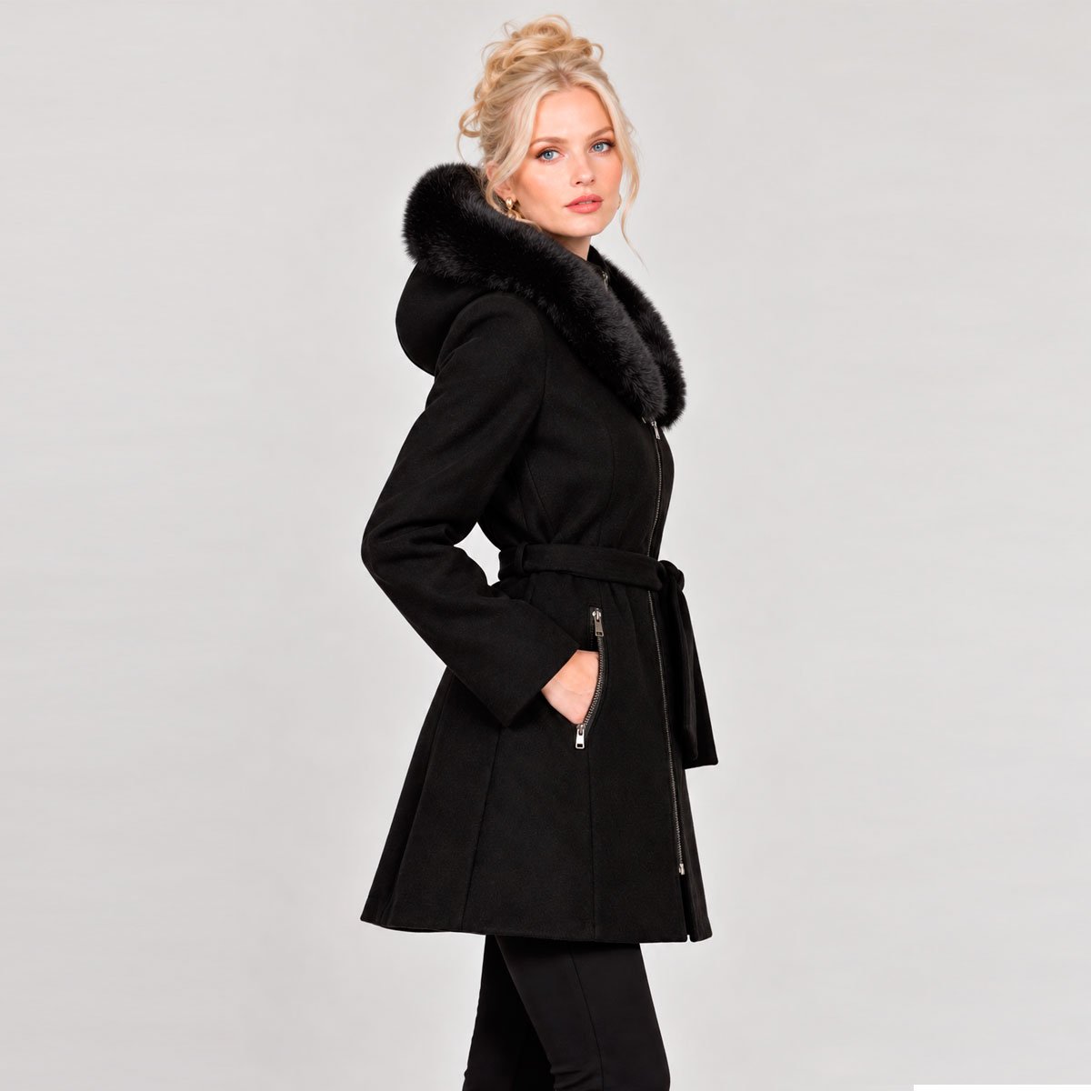 Abrigo negro | elegancia atemporal - Imagen 2