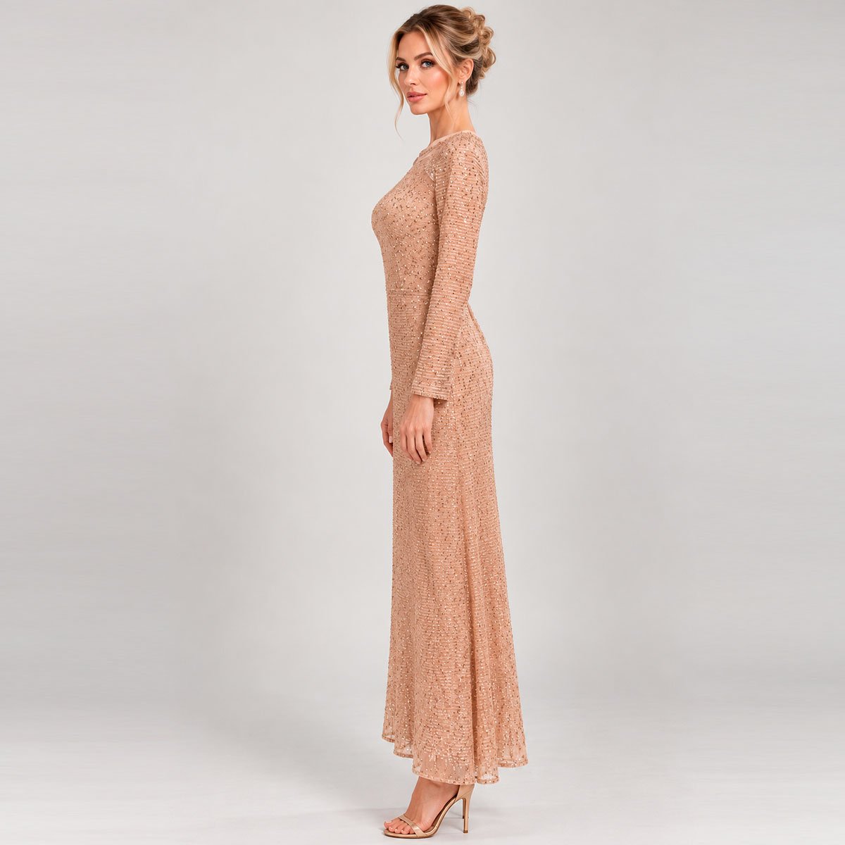 Vestido largo de lentejuelas | glamour y sofisticación - Imagen 3